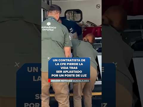 Un contratista de la CFE pierde la vida tras ser aplastado por un poste de luz | Noticias GDL thumbnail