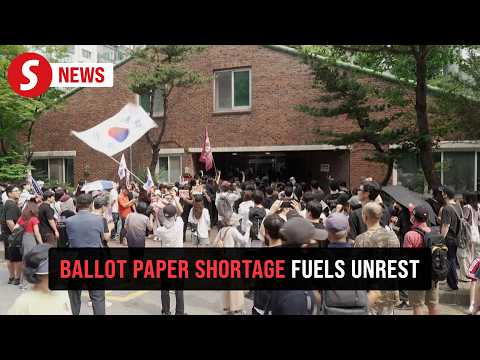 Shortage of ballot papers sparks protests in South Korea's local elections thumbnail