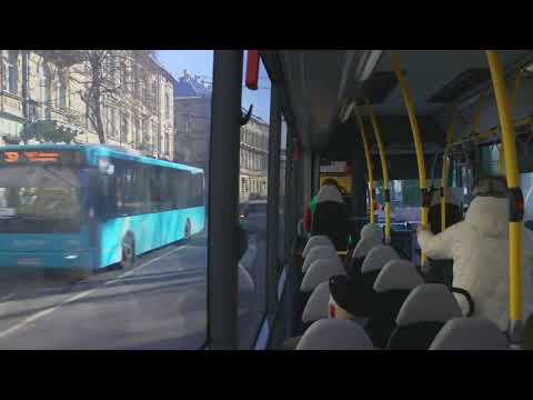 Ukraine, Lviv, bus 37 ride from Шухевича (30) to Сихівська (380) thumbnail