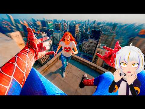 SPIDERMAN HACIENDO PARKOUR PARA LLEGAR RAPIDO A LA ESCUELA | ChuyMine REACCIONA thumbnail