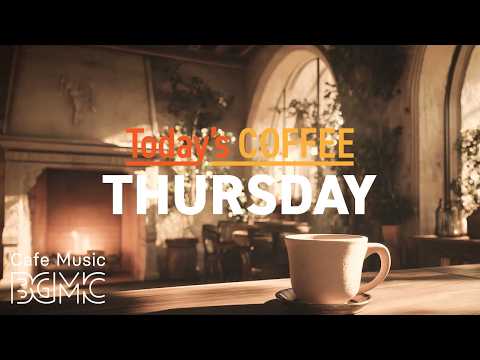Jazz Relaxing Music ☕ Garden Cave Cafe Jazz - Soft Piano & Slow Bossa Nova for Thursday Study thumbnail