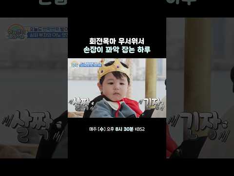 하루의 인생 첫 회전목마! #슈퍼맨이돌아왔다 #KBS thumbnail