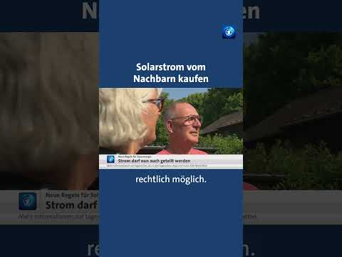Solarstrom vom Nachbardach: Ab sofort erlaubt ein Gesetz das Energy Sharing #solar #energie thumbnail