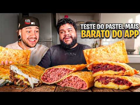 TESTANDO OS PASTÉIS MAIS BARATOS DO APP! - React Thiago Quatroque thumbnail