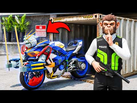 Stealing GUNDAM H2R from Police Headquarters sa GTA 5 thumbnail