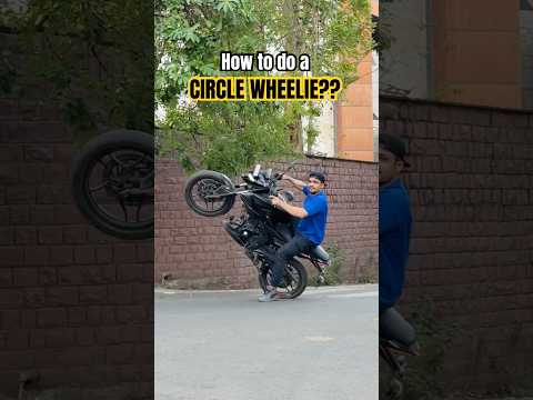 How to do a CIRCLE WHEELIE by faraz stunt rider? #farazstuntrider #circlewheelie #bikers #superbike thumbnail