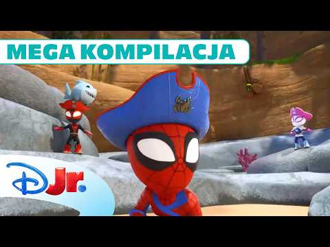 🏴Przygody! | Spidey i super kumple + Iron Man i super-ekipa (Mega Kompilacja) | Disney Junior Polska thumbnail