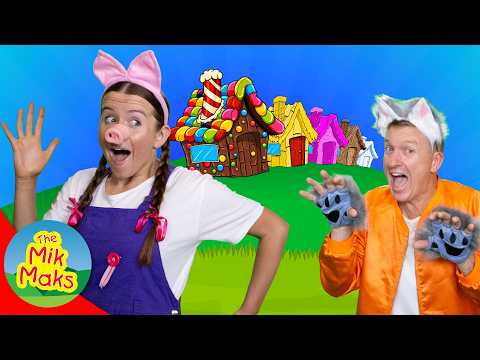 Three Little Pigs | Kids Songs and Nursery Rhymes | The Mik Maks thumbnail