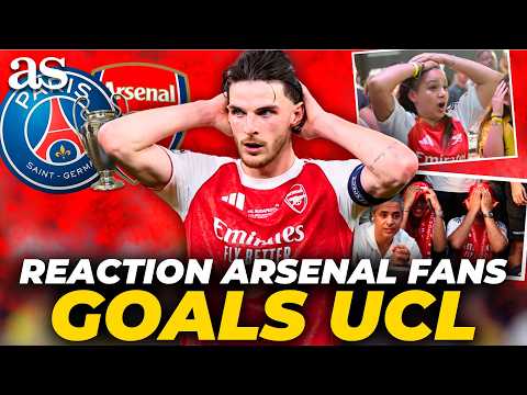 🚨 COMPILATION: Arsenal fans’ reactions to goals and penalties vs PSG 😱🔥 | CHAMPIONS LEAGUE FINAL thumbnail