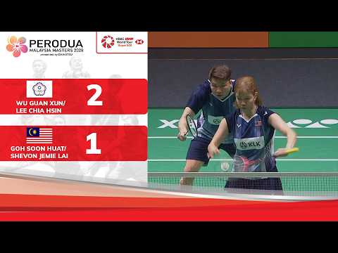 Sorotan: Guan Xun/Chia Hsin 2-1 Soon Huat/Shevon Lai | R16 | XD | PERODUA Malaysia Masters 2026 thumbnail