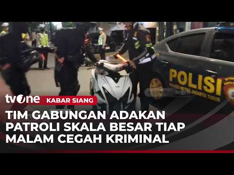 Polres Jakarta Timur Gelar Patroli Skala Besar untuk Cegah Begal | Kabar Siang thumbnail