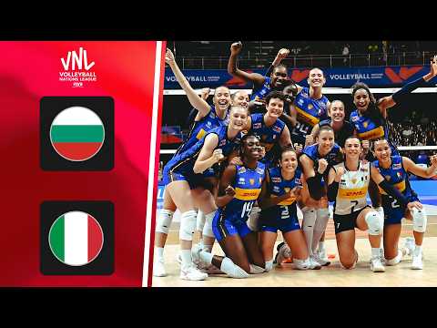 (TÜRKÇE) Bulgaristan - İtalya - Özet | FIVB Voleybol Kadınlar Uluslar Ligi thumbnail