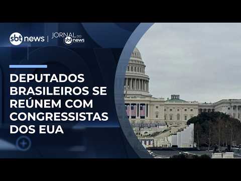 Comitiva brasileira se reúne com parlamentares dos EUA | #JornaldoSBTNews thumbnail