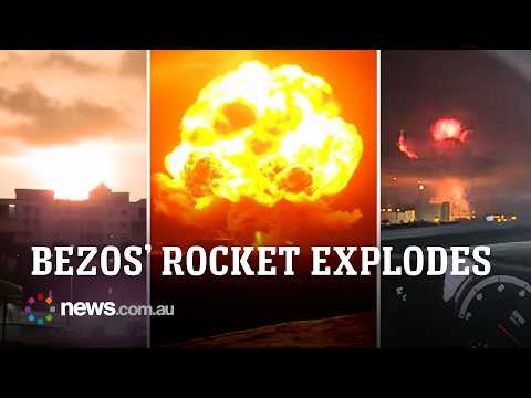 Insane moment space force rocket blast lights up night sky thumbnail