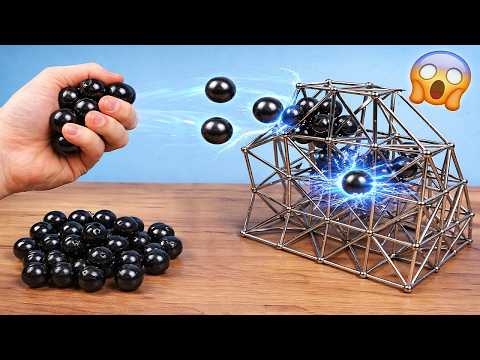 ¡Bolas magnéticas contra un enorme neocubo de imanes! thumbnail