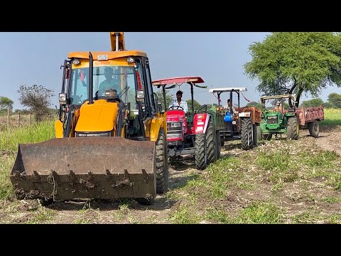 JCB 3dx and New Swaraj 855 Fe 5 Star First Time Work| New Holland 3630 loading mud 4x4 thumbnail