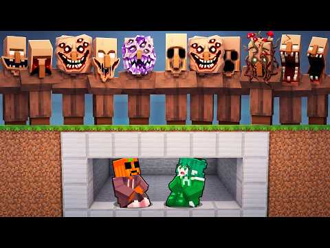 BUNKER SEGURO vs ALDEA MALDITA en Minecraft… thumbnail