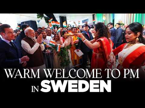 LIVE:  PM Modi arrives to a warm welcome in Sweden thumbnail