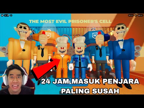 24 JAM MASUK PENJARA PALING SUSAH 😂PRISONER VS POLICE PRISON RUN OBBY 😈 thumbnail
