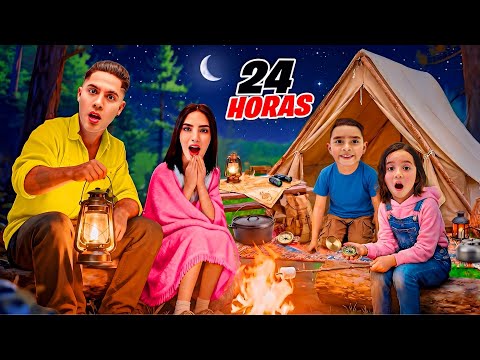 24 Horas ACAMPANDO en el BOSQUE  thumbnail