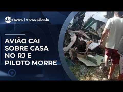 Piloto morre em queda de avião de pequeno porte no RJ | #NewsSábado thumbnail