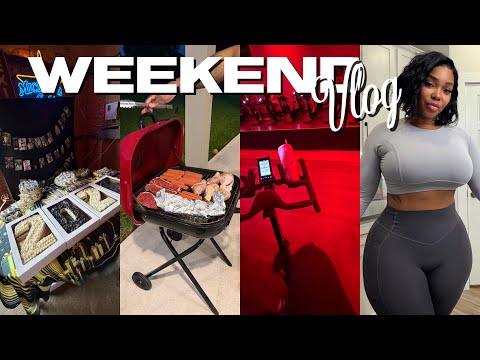 Chill Days In Houston | Gym Consistency + Grad Party + Memorial Day BBQ | Gina Jyneen thumbnail