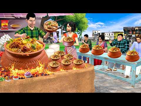 Jadui Tandoori Chicken Non Veg Khana Chawal Chicken Curry Street Food Hindi Kahaniya Moral Stories thumbnail