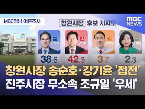 [MBC경남 여론조사] 창원시장·진주시장 선거 (2026.05.28/뉴스데스크/MBC경남) thumbnail