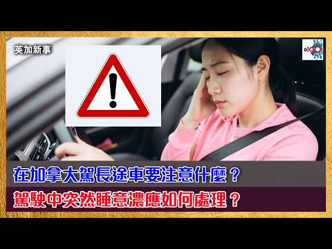 在加拿大駕長途車要注意什麼？駕駛中突然睡意濃應如何處理？｜英加新事｜主持：艾蒙威、明哥、李志堅 (資深傳媒人) thumbnail