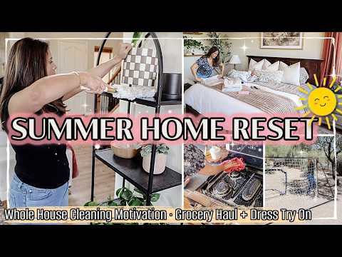 NEW! SUMMER HOME RESET & REFRESH :: GROCERY HAUL & PREPPING MY HOME FOR SUMMER AS A SINGLE MOM OF 3 thumbnail