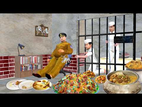 Nasha Chicken Biryani Jail Escape Police Eating Chicken Biryani Chor Jail Se Bhagna Hindi Kahaniya thumbnail