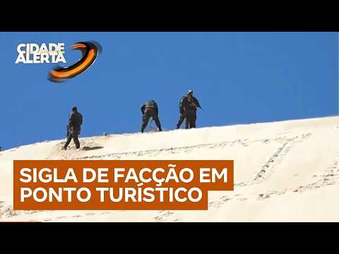 Criminosos picham sigla de facção criminosa em área turística e amedrontam moradores thumbnail