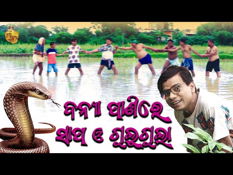 ବନ୍ୟା ପାଣିରେ ସାପ ଓ ଗୁଲୁଗୁଲା | Gulugula comedy Video | Prangya Sankar  Comedy Center thumbnail