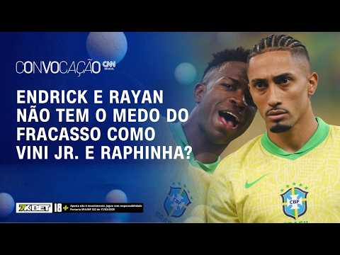 Endrick e Rayan não têm medo do fracasso como Vini Jr. e Raphinha? | CONVOCAÇÃO CNN thumbnail