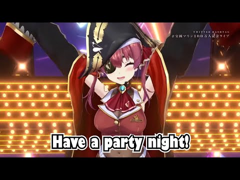 Marine Noel and Flare sings Party night from Di Gi Charat in 3d thumbnail