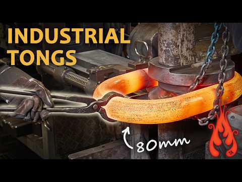 Blacksmithing - Can I Make BIG Industrial Tongs? thumbnail