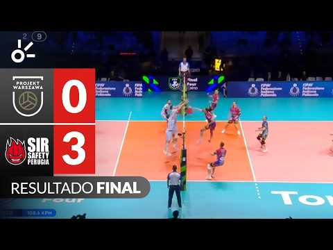PGE Projekt Warszawa [0-3] Sir Sicoma Monini Perugia | Resumen semifinal | Champions League voleibol thumbnail