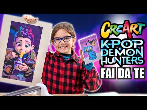FACCIAMO CREART di KPOP DEMON HUNTERS:  Disegni con Numeri da Colorare Fai Da Te thumbnail