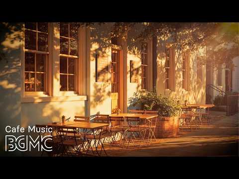 Sunlit Terrace Cafe Jazz ☕ Golden Hour Outdoor Coffee Music — Slow Jazz & Bossa Nova for Spring Work thumbnail