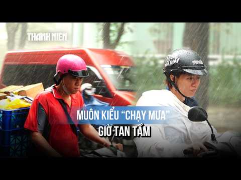Không đỡ nổi cơn mưa chiều, người dân TP.HCM hết chạy mưa đến trốn mưa thumbnail