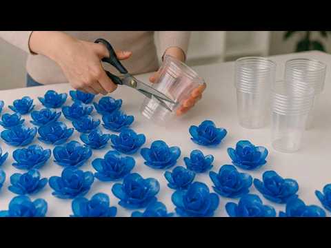 I made them in just minutes and sold them all! DIY Upcycling idea with plastic cups. Tips & tricks thumbnail