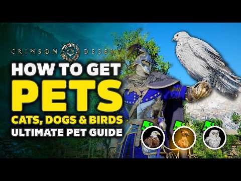 Crimson Desert How To Get Birds, Cats, Dogs & Tame Legendary Pets FAST (Crows, Phoenix, Owl & More) thumbnail