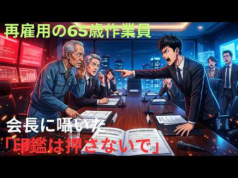 【アニメ】再雇用の65歳1作業貝0000会長に囁いた東京株式会社合併契約合併契約「印鑑は押さないで」 thumbnail