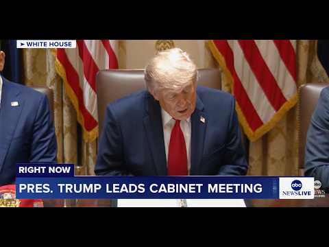 President Trump leads Cabinet meeting at the White House: LIVE thumbnail