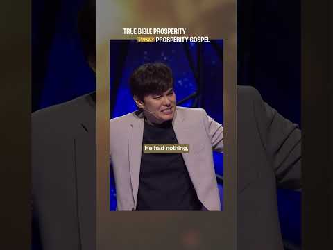 True Bible Prosperity Versus Prosperity Gospel thumbnail