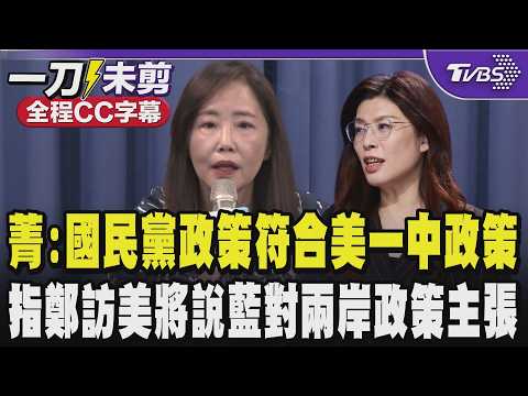 【全程CC字幕】尹乃菁:如何處理台灣問題是中美兩國核心政治基礎 川普訪中後表態不支持台獨 國民黨政策符合美國一中政策和國家利益 指鄭訪美說明藍對兩岸政策主張｜TVBS新聞 @TVBSNEWS01 thumbnail