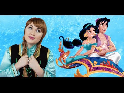 DISNEY PRINCESS REACTING TO THE LIVE-ACTION ALADDIN TRAILER thumbnail