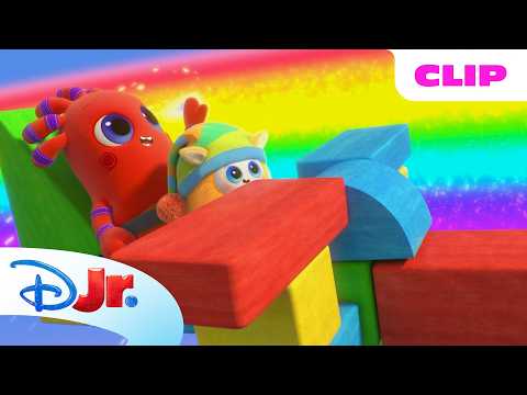 MeMo and BaBa Follow Rainbows all over Planet BeddyByes! 🌈☁️ | BeddyByes | NEW SHOW | @disneyjr thumbnail