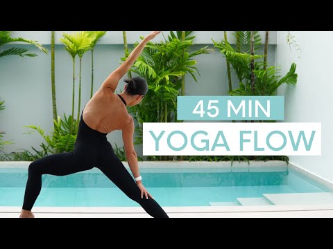 45 MIN FULL BODY YOGA FLOW || Vinyasa Flow For Balance, Flexibility & Strength thumbnail