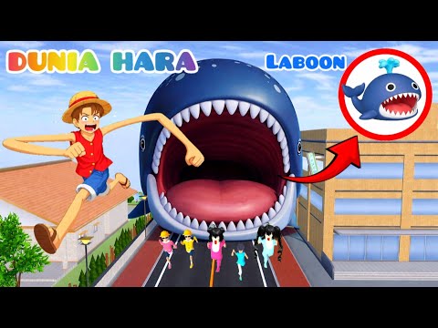 Yuta Jadi Luffi One Piece | Baby Titan Masuk Perut Ikan Laboon Raksasa ? | Dunia Hara thumbnail
